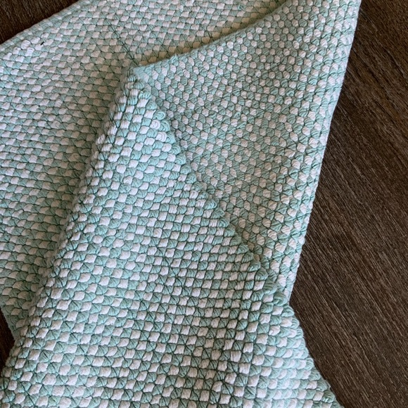 Mint Green + White Rug - Picture 2 of 5